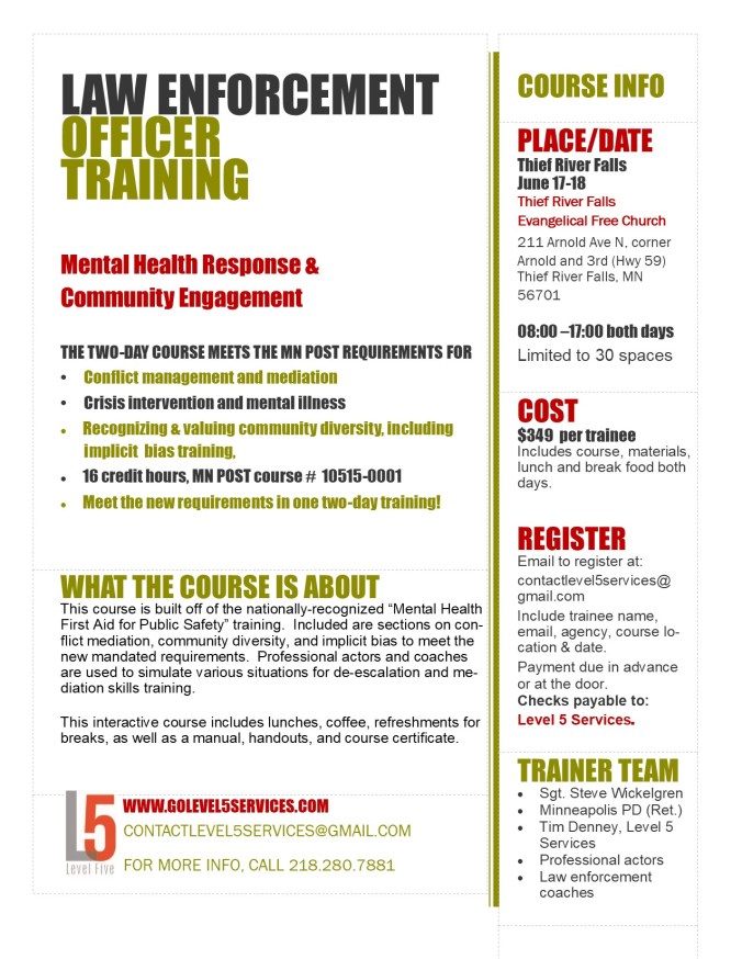 MHFA-PS 2 Day Flyer 2019